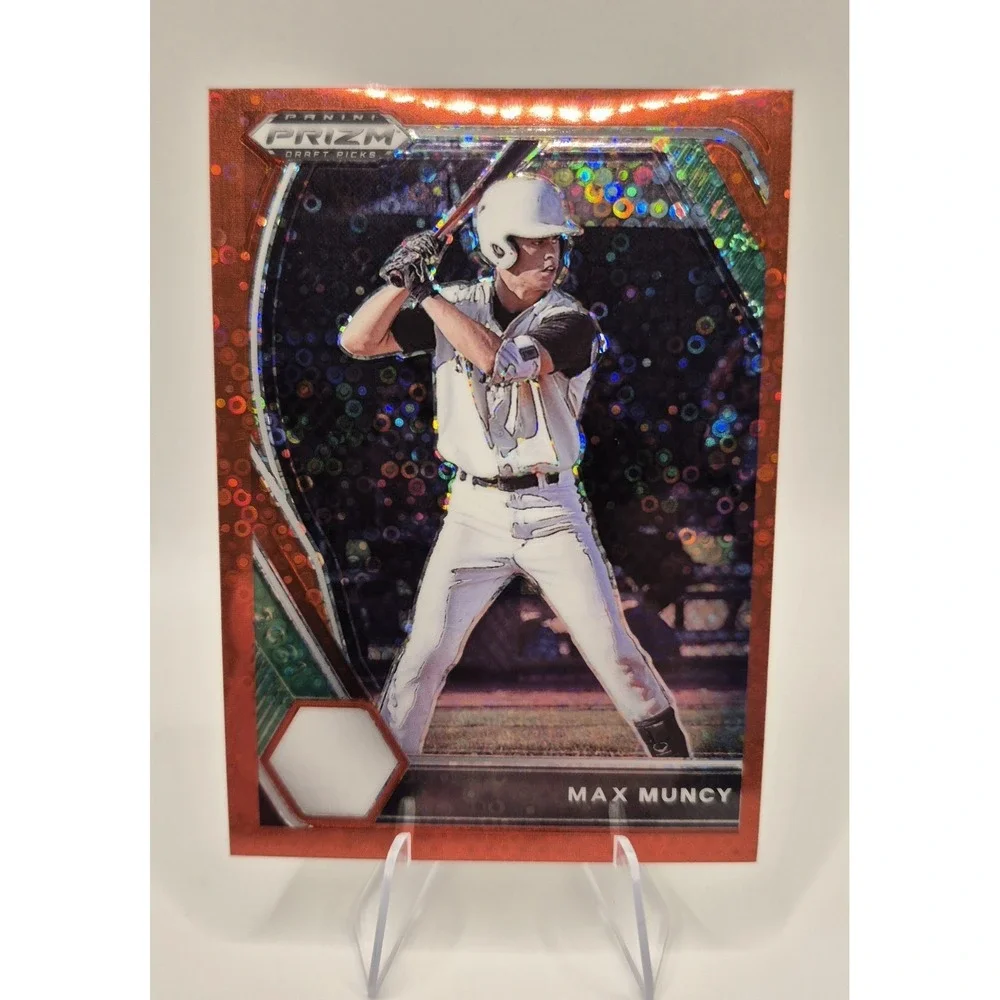 2021 Prizm Draft Picks Max Muncy #PDP25 Red‎ Disco /99